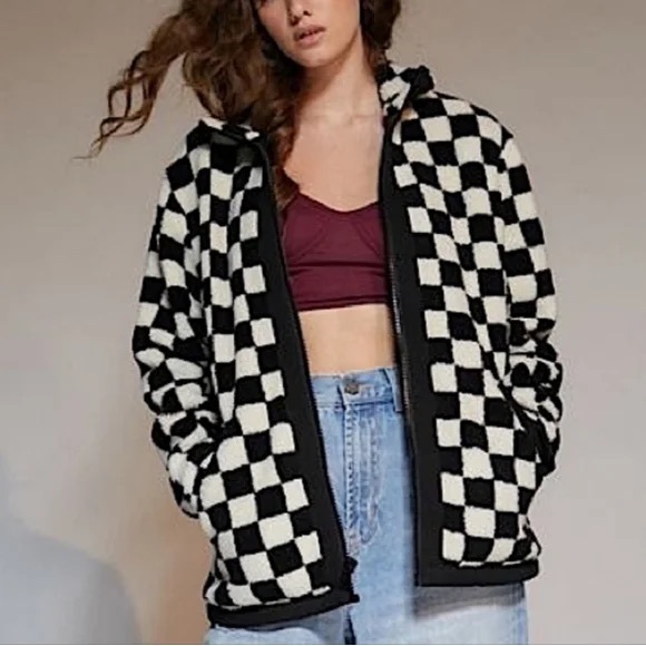 Pendleton Jackets & Blazers - Pendelton Checkerboard White Black Jacket Fleece Size Large